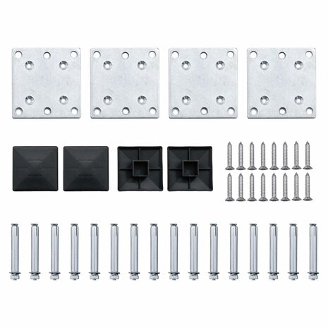 Schuttingpanelenset 526x146 cm HKC bruin   10