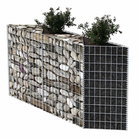 Gabion mand 120x30x100 cm gegalvaniseerd staal 5