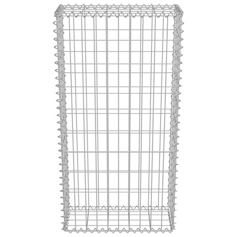 Schanskorfmuur met deksels 50x20x100 cm gegalvaniseerd staal  5
