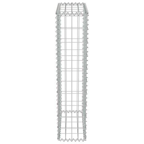 Schanskorfmuur met deksels 50x20x100 cm gegalvaniseerd staal  6