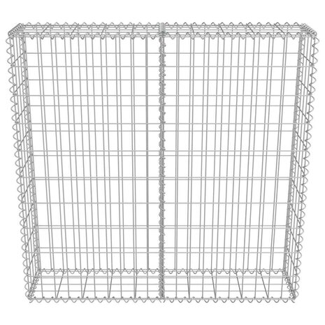 Schanskorfmuur met deksels 100x20x100 cm gegalvaniseerd staal  5