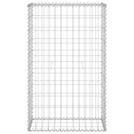 Schanskorfmuur met deksels 60x30x100 cm gegalvaniseerd staal 4