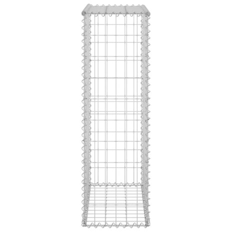 Schanskorfmuur met deksels 60x30x100 cm gegalvaniseerd staal 5