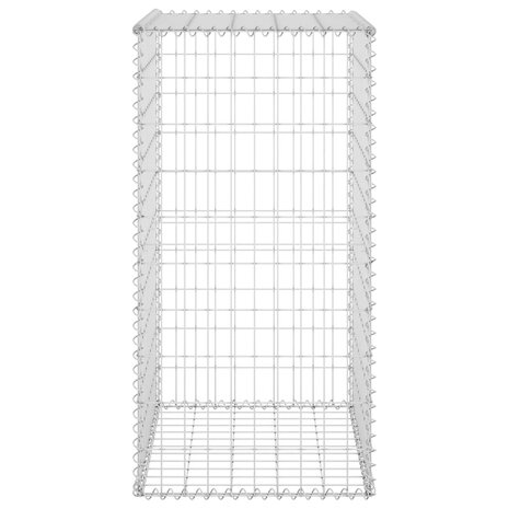 Schanskorfmuur met deksels 60x50x150 cm gegalvaniseerd staal 5