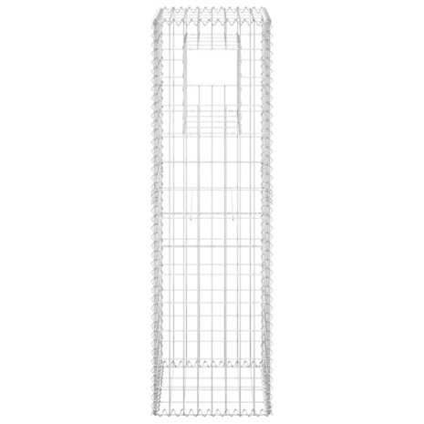Schanskorfpalen 2 st 40x40x140 cm ijzer 4