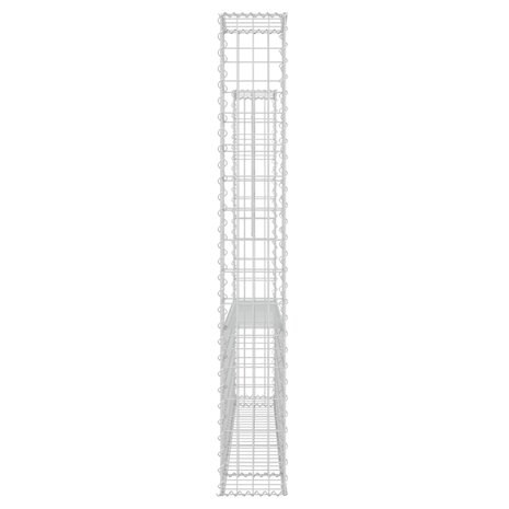 Schanskorf U-vormig met 2 palen 140x20x150 cm ijzer 4