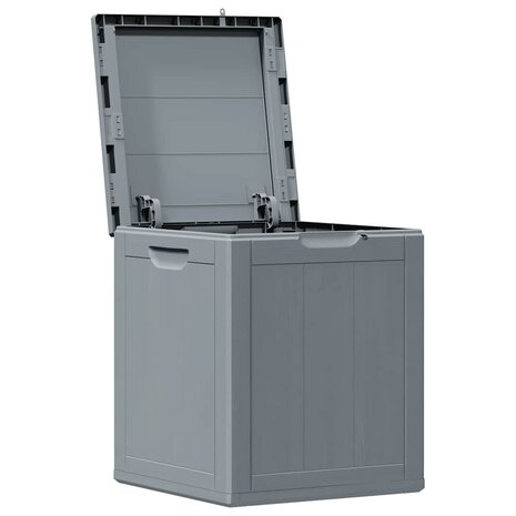 Tuinbox 90 L PP houtlook grijs 4