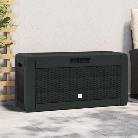 Tuinbox 119x48x60 cm polypropeen antracietkleurig 1