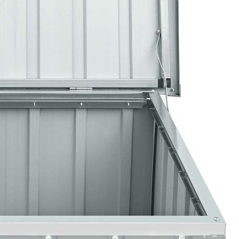 Tuinbox 129x67x65 cm grijs 8