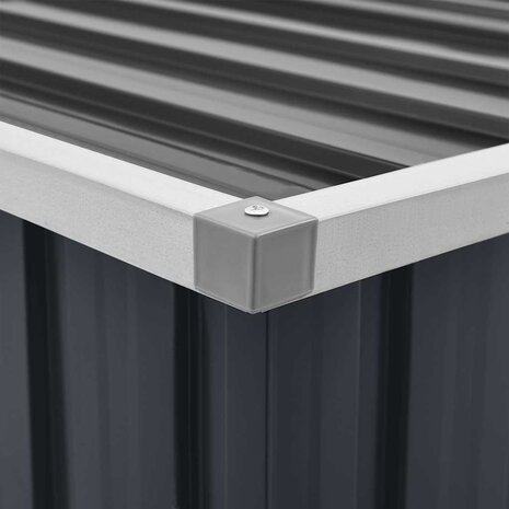 Tuinbox 129x67x65 cm antraciet 10