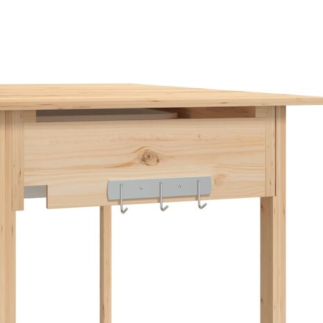 Oppottafel met spoelbak 147,5x44x139,5 cm massief vurenhout 10