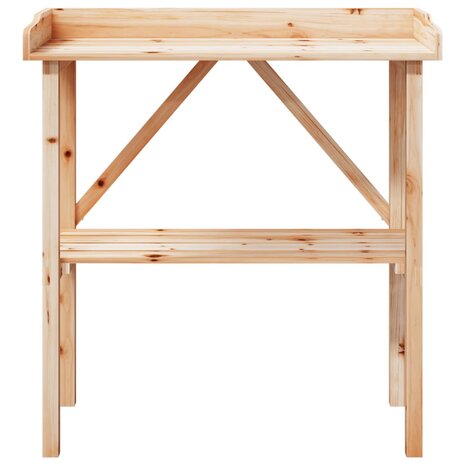 Plantentafel met schap 78x38x82,5 cm massief vurenhout 4