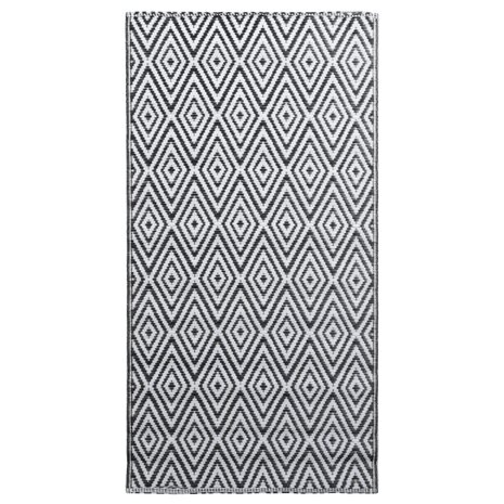 Buitenkleed ARAKIL 160x230 cm PP wit en zwart 2