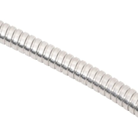 Tuinslang met sproeikop 0,6'' 30 m roestvrij staal zilverkleur 4