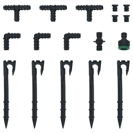 Druppelslang 0,6'' 10 m rubber zwart 7
