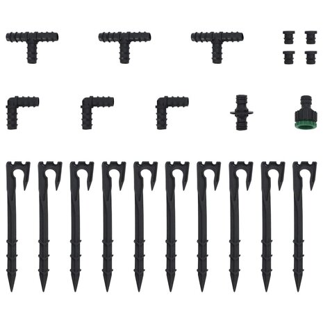 Druppelslang 0,6'' 25 m rubber zwart 7