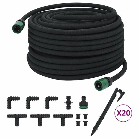 Druppelslang 0,6'' 50 m rubber zwart 2