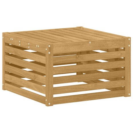 Buiten Voetenbank Massief Acaciahout Wit 59 x 59 x 37 cm 2