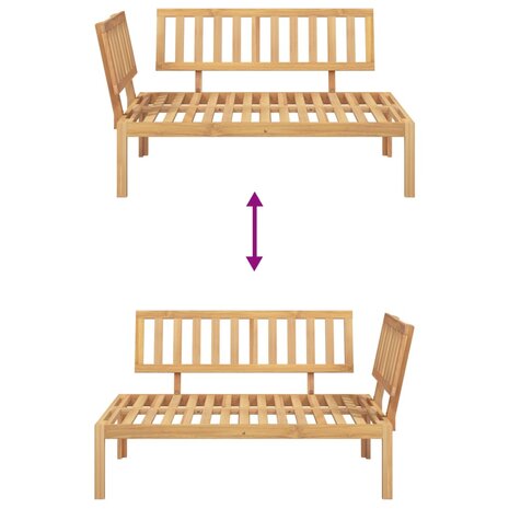 Tuinhoekbank pallet massief acaciahout 7