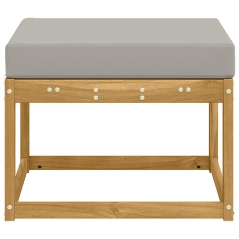 Outdoor Hocker Massief Acaciahout Wit 4