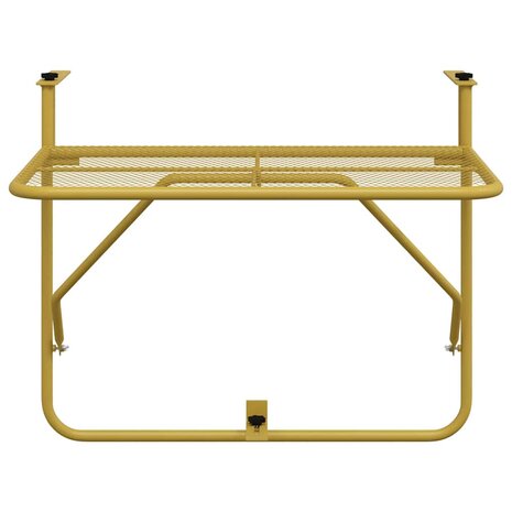 Balkontafel 60x40 cm staal goudkleurig 6