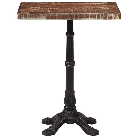 Bistrotafel 60x60x76 cm massief gerecycled hout   4
