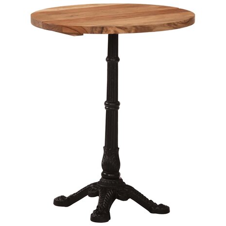 Bistrotafel &Oslash; 60x76 cm massief acaciahout 3