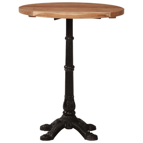 Bistrotafel &Oslash; 60x76 cm massief acaciahout 4