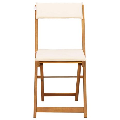 Bistrostoelen voor buiten 2 pcs Cr&egrave;mewit 40 x 53 x 80 cm 6
