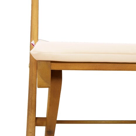 Bistrostoelen voor buiten 2 pcs Cr&egrave;mewit 40 x 53 x 80 cm 9