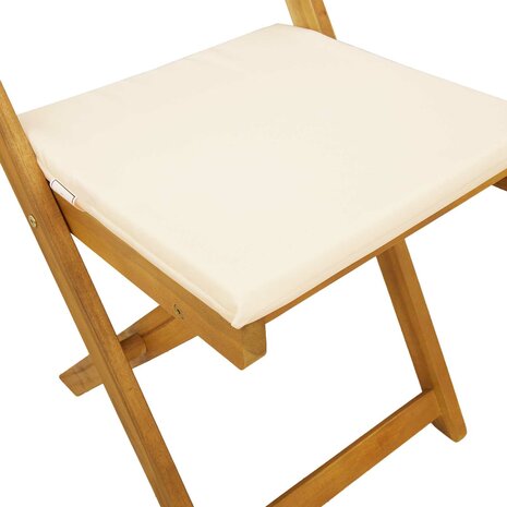 Bistrostoelen voor buiten 4 pcs Cr&egrave;mewit 40 x 53 x 80 cm 10