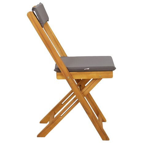 Bistrostoelen voor buiten 4 pcs Donkergrijs 40 x 53 x 80 cm 7