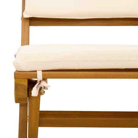 Bistrostoelen voor buiten 2 pcs Cr&egrave;mewit 38 x 46 x 85 cm 9
