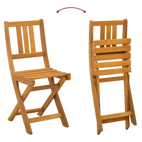 Bistrostoelen voor buiten 4 pcs Naturel 40 x 42 x 85 cm 10