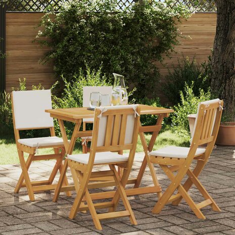Bistrostoelen voor buiten 4 pcs Cr&egrave;mewit 38 x 46 x 85 cm 1