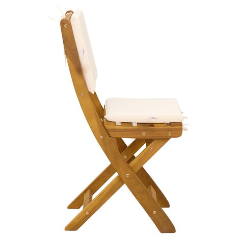 Bistrostoelen voor buiten 4 pcs Cr&egrave;mewit 38 x 46 x 85 cm 7