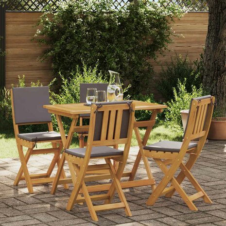 Bistrostoelen voor buiten 4 pcs Donkergrijs 38 x 46 x 85 cm 1