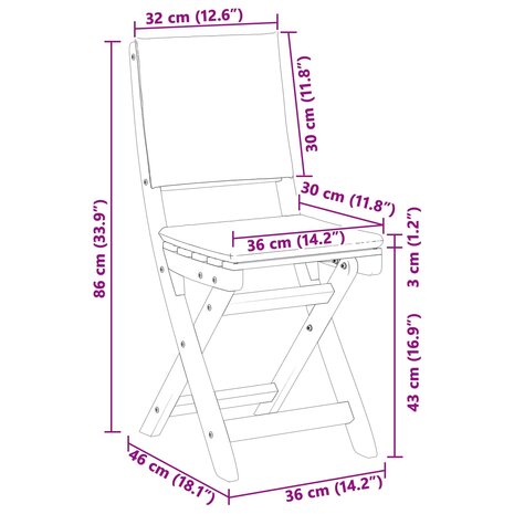 Bistrostoelen voor buiten 4 pcs Donkergrijs 38 x 46 x 85 cm 12