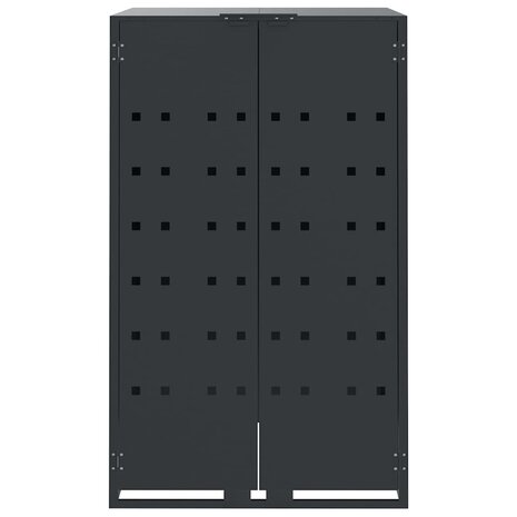 Containerberging 2 containers 138x79x117 cm staal antraciet 5