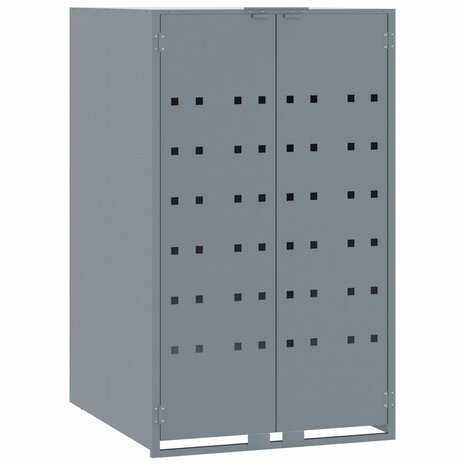 Containerberging voor 2 containers 138x79x117 cm staal grijs 4