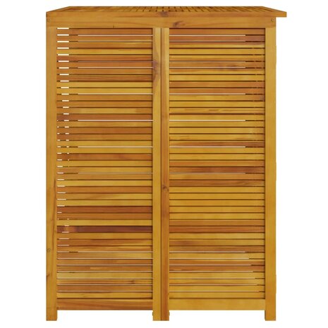 Afvalbakberging enkel 70x89x117 cm massief acaciahout 4