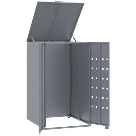 Containerberging voor 1 container 69x79x117 cm staal grijs 9