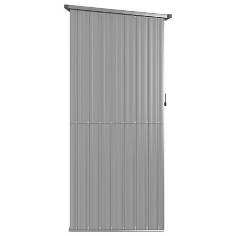 Tuinschuur 118,5x97x209,5 cm gegalvaniseerd staal grijs 5