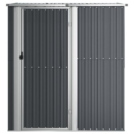 Tuinschuur 180,5x97x209,5 cm gegalvaniseerd staal antraciet 3