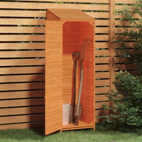 Tuinschuur 55x52x174,5 cm massief vurenhout bruin 3