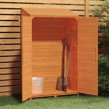 Tuinschuur 102x52x174,5 cm massief vurenhout bruin 3