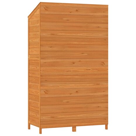 Tuinschuur 102x52x174,5 cm massief vurenhout bruin 6