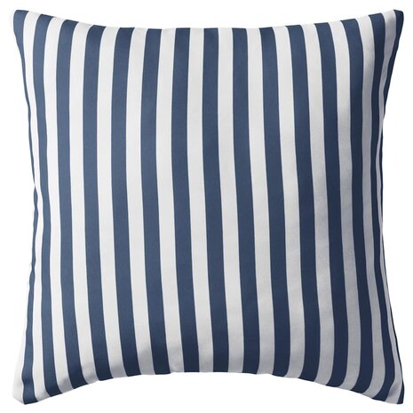 Buitenkussens 45x45 cm gestreept marineblauw 4 st 3