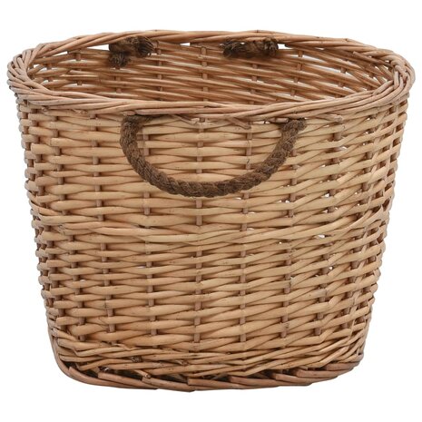 Houtmand met handvatten 56x40x28 cm natuurlijk wilgenhout 3