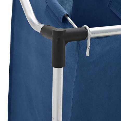Wassorteerder met 4 zakken staal blauw 8